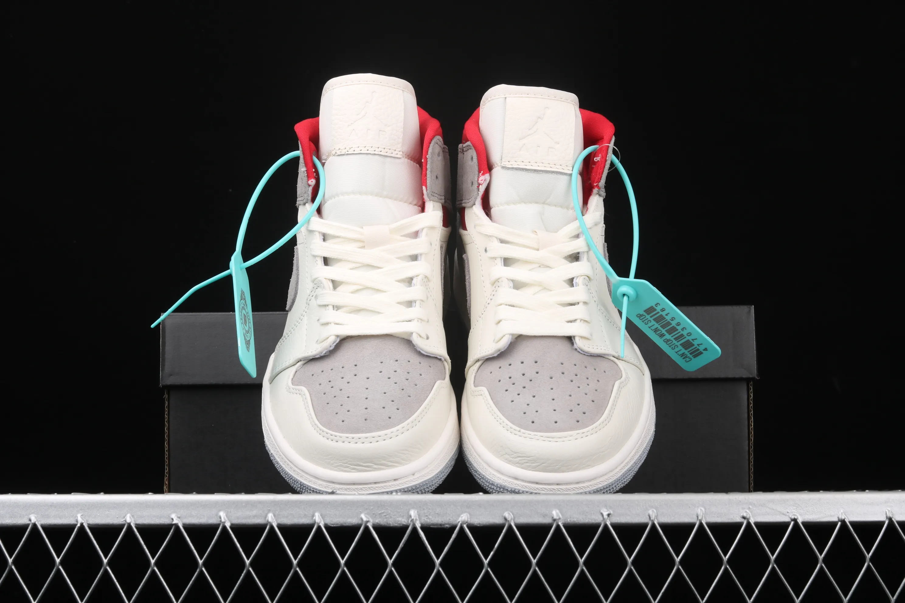 All categories Air Jordan Jordan series basketball shoes Air Jordan 1 Mid SNS x Air Jordan 1 Mid Prm AJ1 Joe 1 joint rookie mid-top basketball shoes CT3443-100